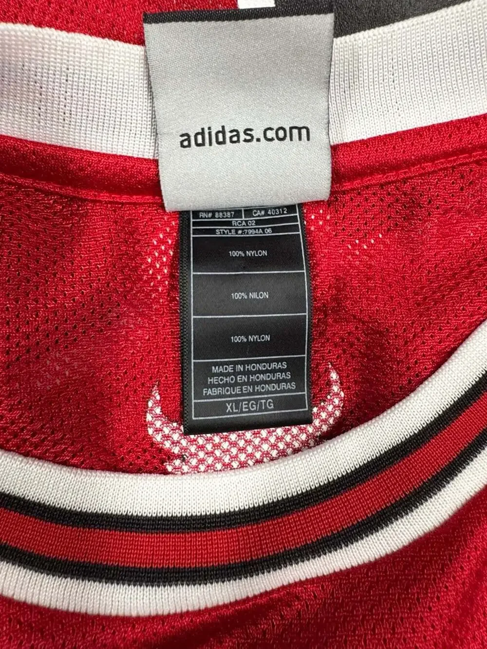 Adidas Kirk Hinrich Chicago Bulls #12 NBA Basketball Jersey Red Size XL